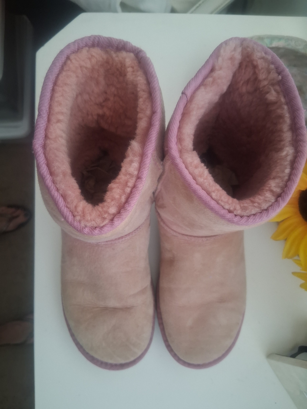 Plush-Lined Women's Winter Boots in Light Pink
